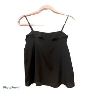 💜3 for 20💜 H&M Ruffled Black Blouse